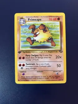 Primeape 1st Edition Pokemon TCG Jungle 43/64 1999 - NM - Image 1