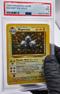 1999 Pokemon Ulimited Base Set Magneton 9 Holo WOTC Near Mint NM Fresh PSA 7 - Image 2