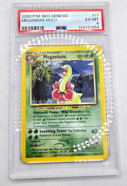 2000 POKEMON NEO GENESIS MEGANIUM 11 HOLO UNLIMITED EX MT FRESH PSA 6 - Image 1