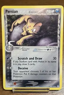 Pokemon Persian (Delta Species) 48/110 Holon Phantoms Regular 2006 Near Mint - Image 1