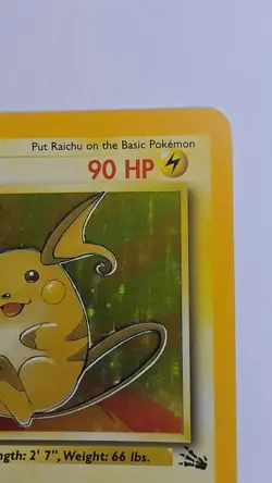 Raichu 14/62 Holo Rare Base Set Pokemon Card WOTC 1999 Vintage - Image 4