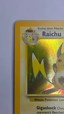 Raichu 14/62 Holo Rare Base Set Pokemon Card WOTC 1999 Vintage - Image 5