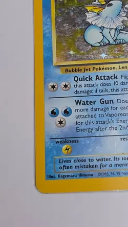 Vaporeon 12/64 Holo Rare Jungle Pokemon Unlimited Holo - Image 2