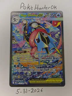 🔥 Mega Greninja ex 116/086 Me04: Chaos Rising SIR - PACK FRESH 🔥 10 contender - Image 1