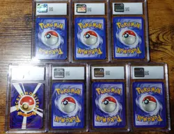 CGC Slab Lot of 7 CGC 9, 1st Edition, WOTC, Vintage Pokemon Cards Graded - Image 2