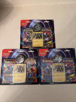 3x Pokemon TCG Phantasmal Flames / Mega Evolution 2 Pack Blister lot of 3 Sealed - Image 1