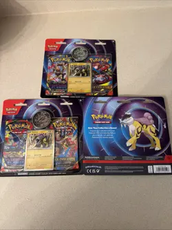 3x Pokemon TCG Phantasmal Flames / Mega Evolution 2 Pack Blister lot of 3 Sealed - Image 2