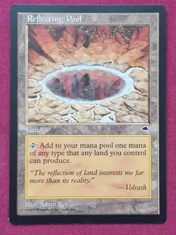 Magic The Gathering TEMPEST REFLECTING POOL land card MTG - Image 1