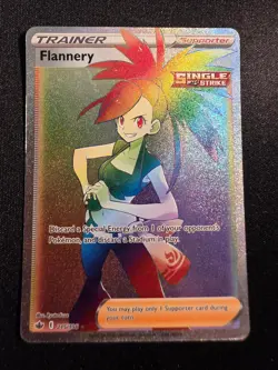 Flannery 215/198 Chilling Reign Rainbow Rare Holo Moderately Played - Image 1