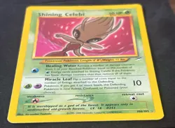 Pokemon TCG Shining Celebi Neo Destiny 106 Holo Unlimited Shiny Holo Rare LP - Image 3