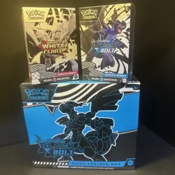 Pokemon TCG SV10.5 Black Bolt & White Flare Booster Bundles + ETB Lot New Sealed - Image 1