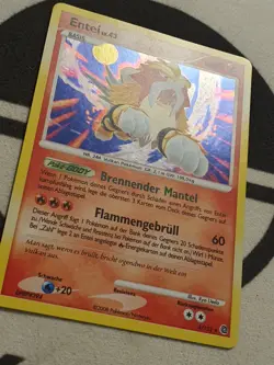 Pokemon Karte Entei Lv.43 4/132 Cracked Ice Holo Deutsch Ratselhafte Wunder NM - Image 4