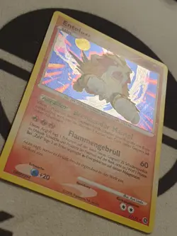 Pokemon Karte Entei Lv.43 4/132 Cracked Ice Holo Deutsch Ratselhafte Wunder NM - Image 5