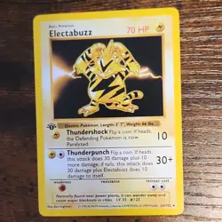 Wizards of the Coast Electabuzz 1st Edition Base Set Regular 20/102 70 HP - Image 1