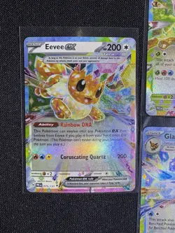Pokemon TCG Prismatic Eeveelutions Double Rare Ex Lot - 7 Card Lot - NM - Image 2