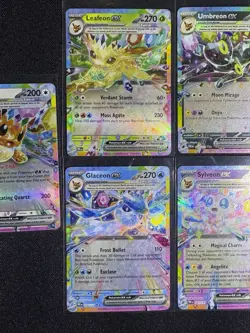 Pokemon TCG Prismatic Eeveelutions Double Rare Ex Lot - 7 Card Lot - NM - Image 3