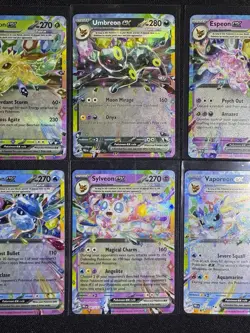 Pokemon TCG Prismatic Eeveelutions Double Rare Ex Lot - 7 Card Lot - NM - Image 4