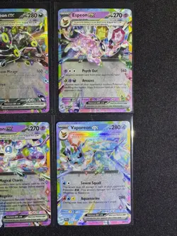 Pokemon TCG Prismatic Eeveelutions Double Rare Ex Lot - 7 Card Lot - NM - Image 5