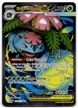 Mega Venusaur ex 155/132 Ultra Rare Mega Evolution Pokemon Near Mint - Image 1