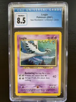 Pokemon Lugia Neo Revelation 2001 20/64 CGC 8.5 (like PSA 9) - Image 1