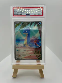 2025 POKEMON DRI EN-DESTINED RIVALS ILLUSTRATION RARE #194 MISTY'S LAPRAS PSA 9 - Image 1