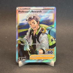Professor's Research (Full Art) 078/078 Ultra Rare Holo Pokemon GO Pokemon MP - Image 1