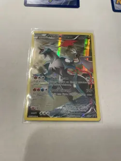 White Kyurem XY81 & Dialga XY77 Pokemon TCG XY Promos Full Art Holo LP Lot Of 2 - Image 1