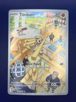 Timburr 183 Twilight Masquerade Illustration Rare Pokemon TCG - NM - Image 1