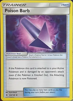Poison Barb - 124/149 - Sun & Moon Base Pokemon 2017 - Image 1