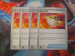 4x Ultra Ball 213/217 Me: Ascended Heroes ASC PLAYSET x4 Pokemon TCG - Image 1
