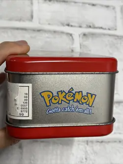 Nintendo Pokemon Gotta Catch'em All! Pikachu Tin Box Red Rare Made In Korea Vtg - Image 3