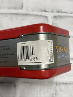 Nintendo Pokemon Gotta Catch'em All! Pikachu Tin Box Red Rare Made In Korea Vtg - Image 5