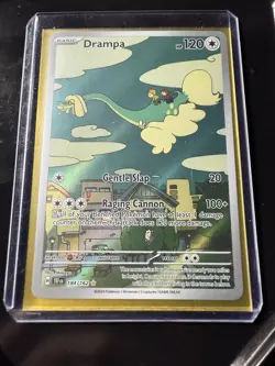 Pokemon Drampa Full Art Holo Illustration Rare 184/162 SV05 Temporal Forces - Image 1