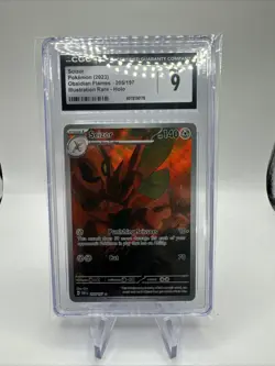 Pokemon Scizor 205/197 Obsidian Flames Illustration Rare Full Art Holo Cgc 9 - Image 1