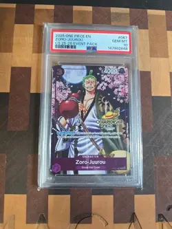 2025 One Piece EN Zoro Juurou CS 25-26 Event Pack #067 PSA 10 GEM MINT - Image 1