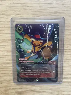 Disney Lorcana Negaduck Public Enemy Number One 232/204 Foil Super Rare - Image 1