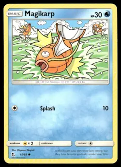 Pokemon Cards Magikarp 15/68 Hidden Fates Common NM - Image 1