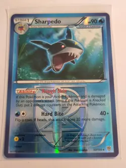 Sharpedo 33/135 Pokemon Card Black & White Plasma Storm Rare Reverse Holo - Image 1