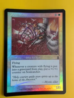 Soulcatcher. Bird Soldier MTG Card. Odyssey.Old Border FOIL. - Image 2
