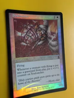 Soulcatcher. Bird Soldier MTG Card. Odyssey.Old Border FOIL. - Image 4