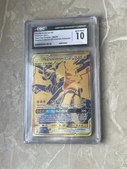 Pikachu & Zekrom GX #SM248 Premium Collection Pokemon Card CGC 10 - Image 1