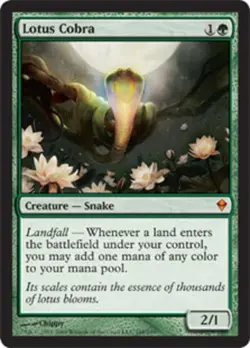 Mint/Near-Mint, English - 1 x MTG Lotus Cobra - Foil Zendikar - Image 1