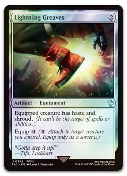 Lightning Greaves (Surge Foil) #349 (NM) Final Fantasy FIC Magic MTG - Image 1