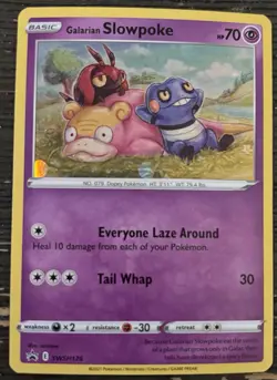 Pokemon TCG Galarian Slowpoke SWSH126 Sword and Shield Promo Card - Image 1