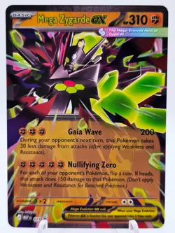 Mega Zygarde ex 071 Pokemon TCG Mega Evolution Promo Full Art Holo NM - Image 1