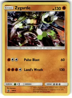 Pokemon TCG Zygarde Black Star Promo SM15 Cosmos Holo LP - Image 1