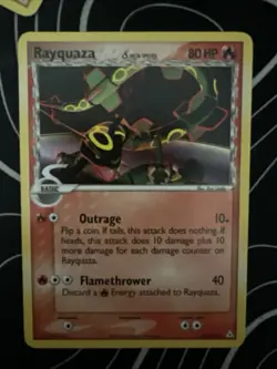 Pokemon TCG 4-Card Lot Rayquaza Pikachu Psyduck Larvitar Delta Species 2006 - Image 1