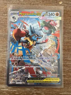 Pokemon TCG Mega Lucario EX 179/132 Mega Evolution Mint - Image 1