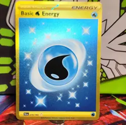 Pokemon Basic Water Energy 279/193 Paldea Evolved Hyper Rare Holo 2023 EN - Image 1