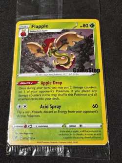 Flapple - 022/192 - Pokemon Rebel Clash Gamestop Holo Promo SEALED NM Stamped - Image 1